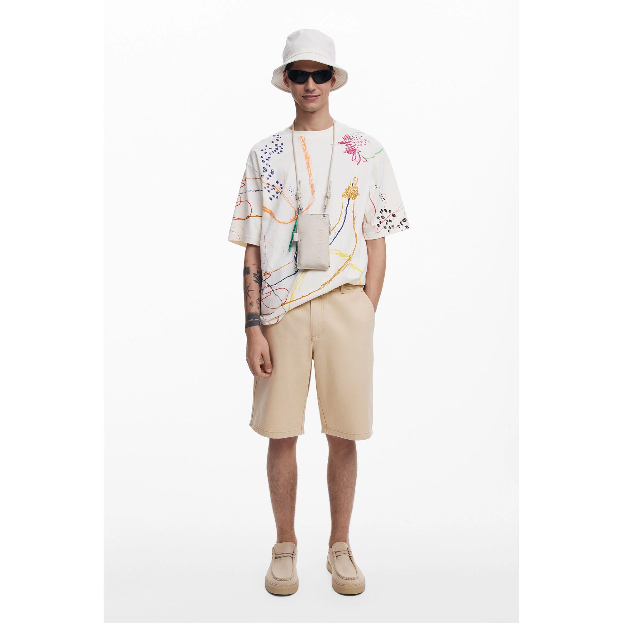 Desigual T-Shirt mit abstraktem Print  