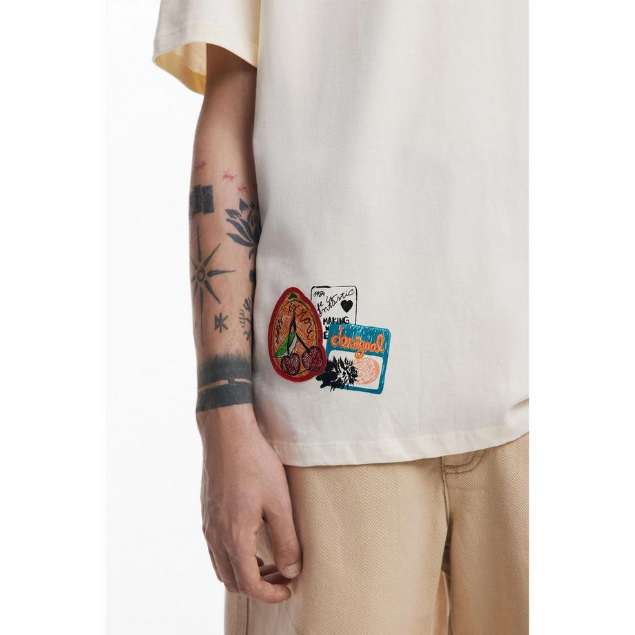 Desigual T-shirt con Patches  