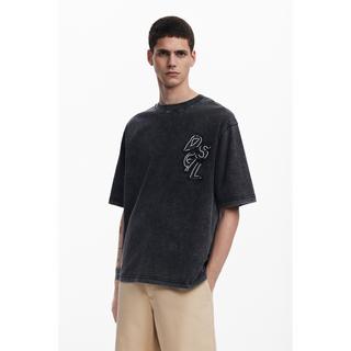 Desigual Denim Mickey Mouse Patchwork T-Shirt  