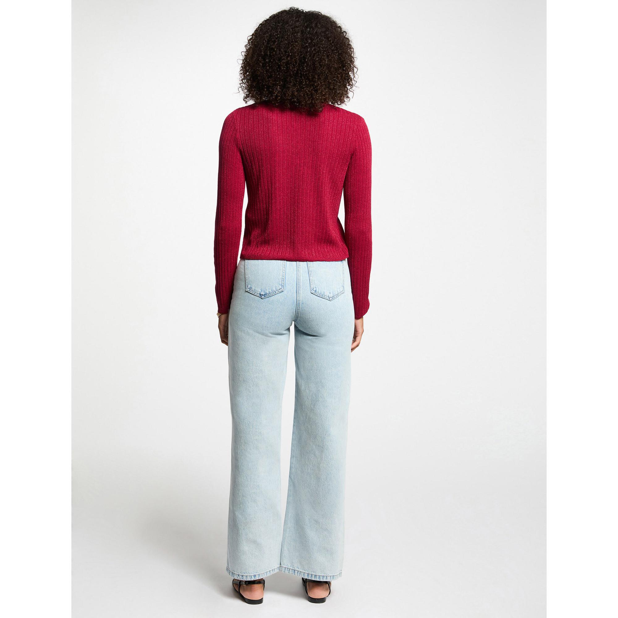 MORGAN Gerippter Strick Cardigan  