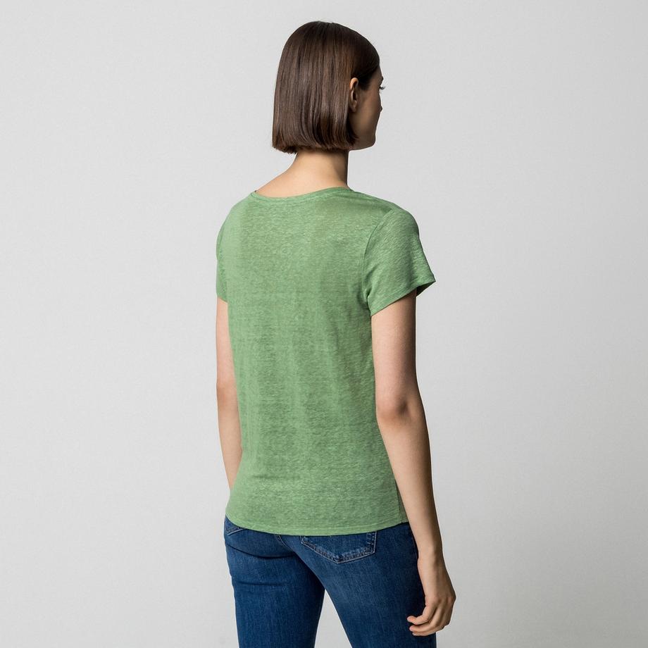 Manor Woman T-shirt Manches Courtes Col V Coupe Droite  