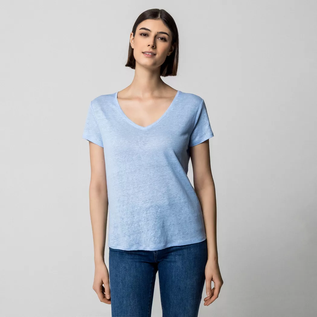 Manor Woman - T-Shirt, für Damen, Hellblau, Größe XS 4