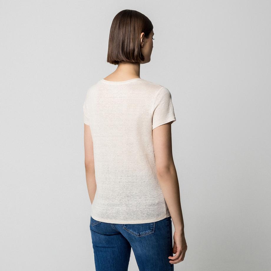 Manor Woman T-shirt en lin Regular Fit  