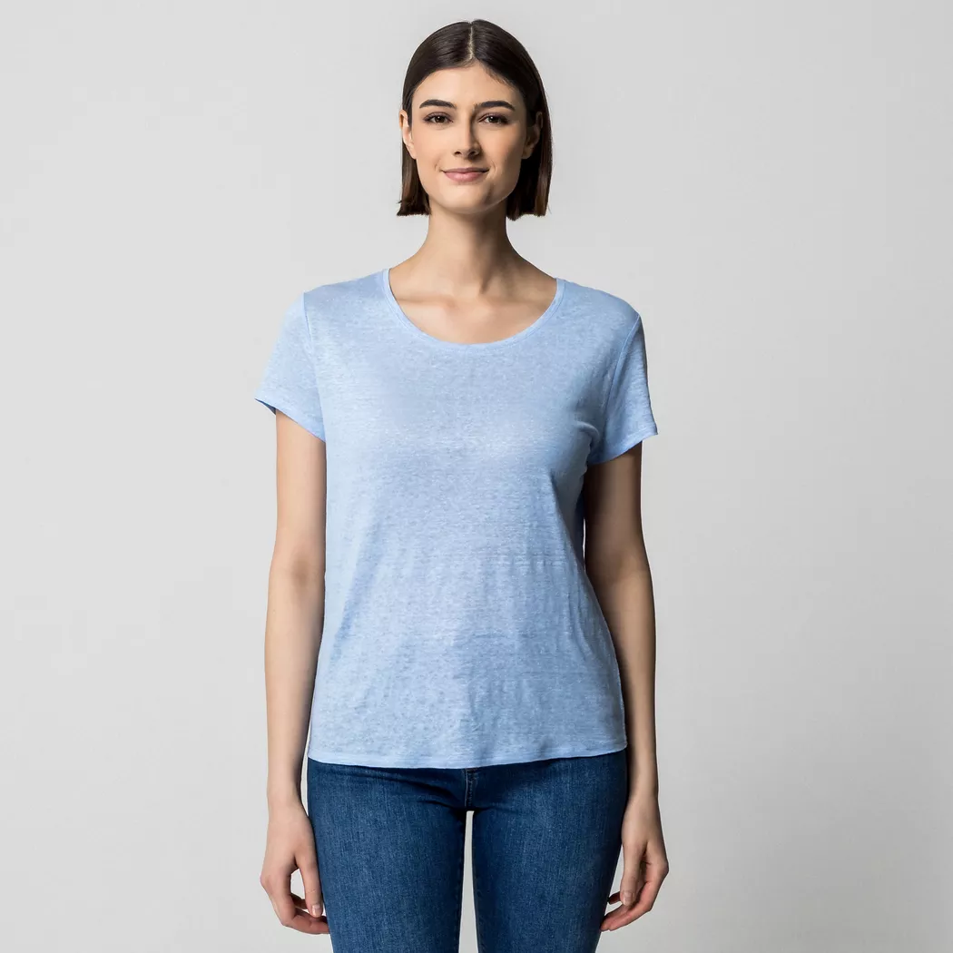 Manor Woman - T-Shirt, für Damen, Hellblau, Größe XS