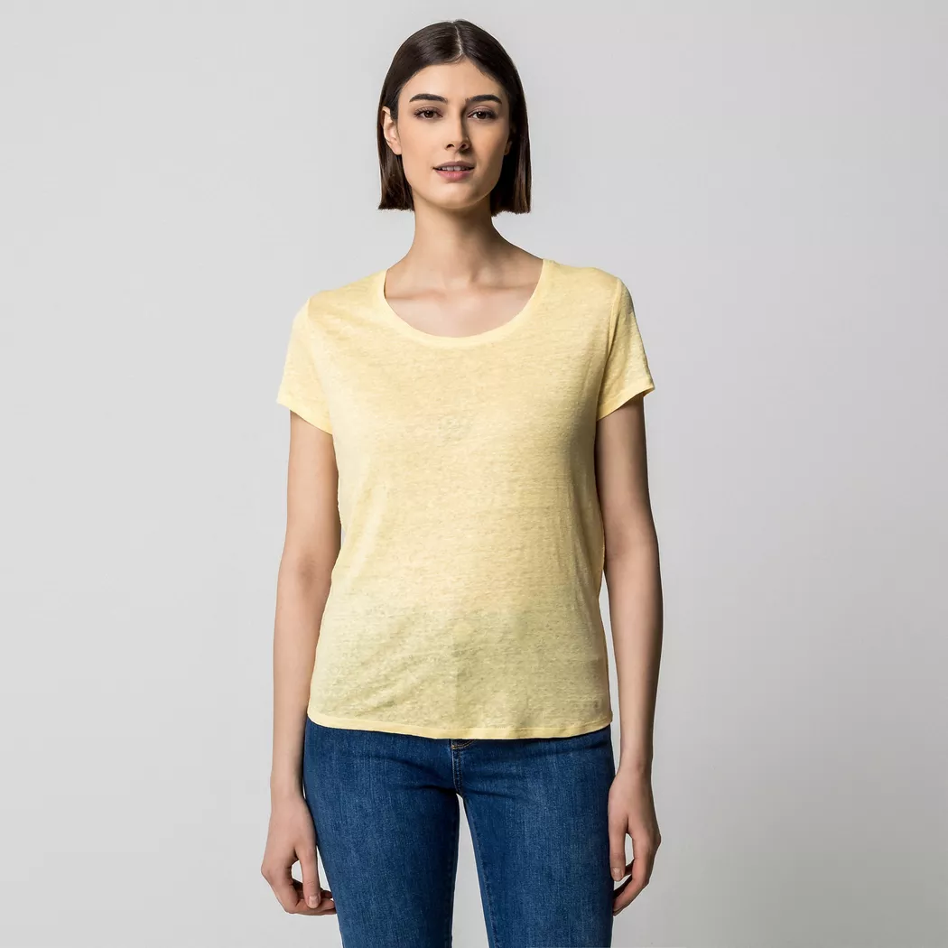 Manor Woman - T-Shirt, für Damen, Gelb Pastel, Größe M 2