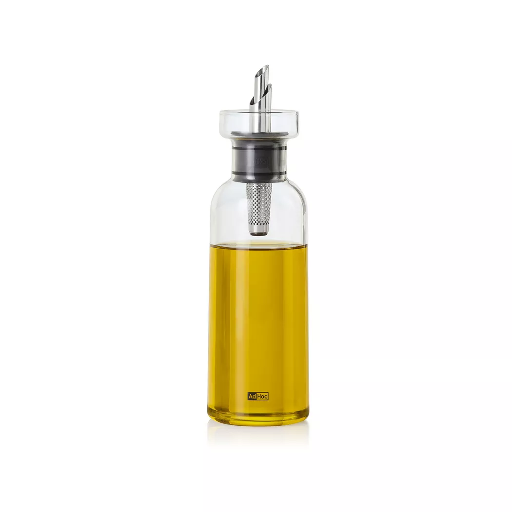 AD HOC Essig- oder Ölspender AROMA POUR 300ml Glas / Edelstahl baby