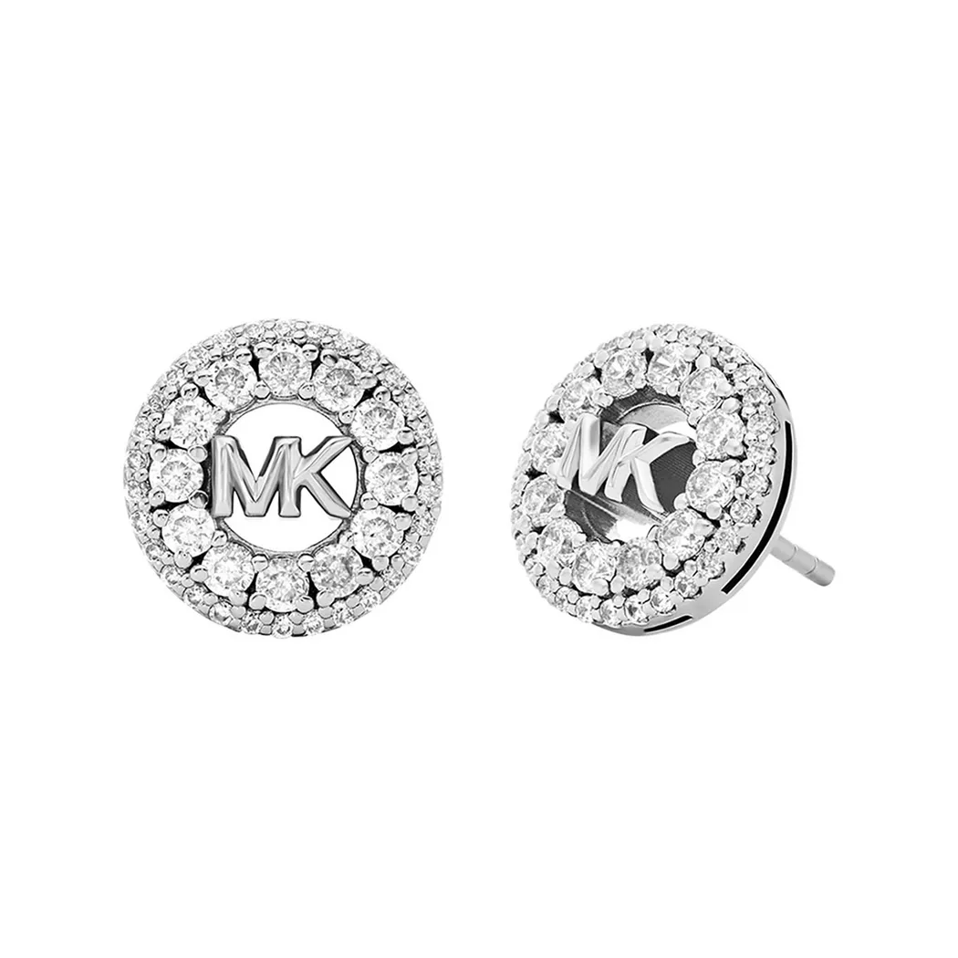 Paar Ohrstecker MICHAEL KORS "Schmuck Geschenk Silber 925 Ohrringe PREMIUM", silber (silberfarben, kristallweiß, kristallweiß), Ohrringe, Damen, 12mm, Silber 925 (Sterlingsilber), mit Zirkonia (synth.) 5