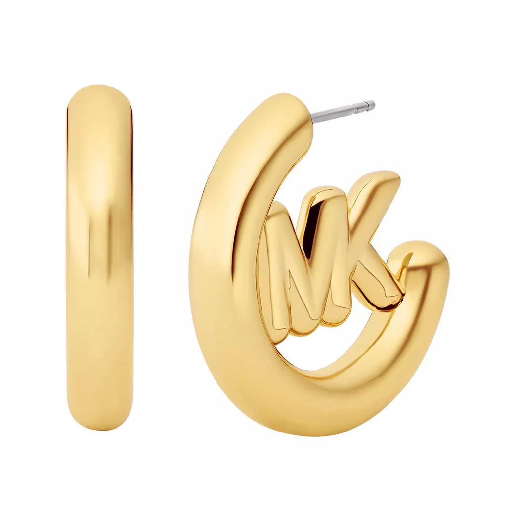 Paar Creolen MICHAEL KORS "Schmuck Geschenk Metall Ohrringe PREMIUM", gold (gelbgoldfarben, metallfarben), Ohrringe, Damen, Metall 3