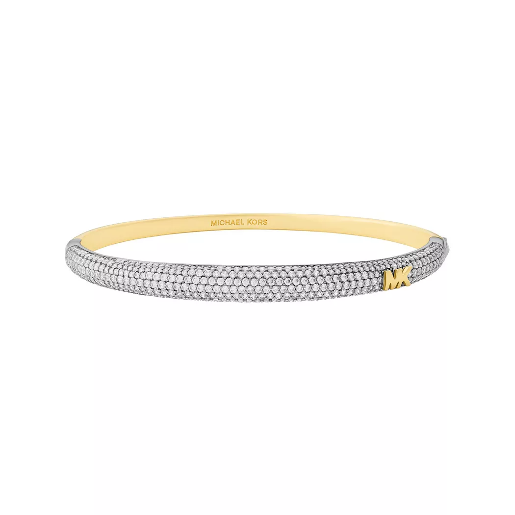 Armband MICHAEL KORS "Schmuck Geschenk Metall Armkette PREMIUM", gold (gelbgoldfarben, metallfarben, kristallweiß, kristallweiß), Armbänder, Damen, 20cm, Metall, Armband, mit Zirkonia (synth.) 3