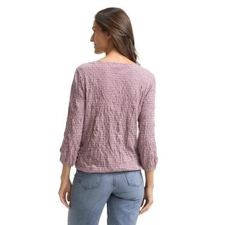 TOM TAILOR Gemusterte Henley 3/4 Arm Bluse  