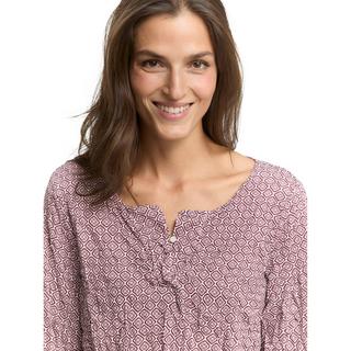 TOM TAILOR Gemusterte Henley 3/4 Arm Bluse  