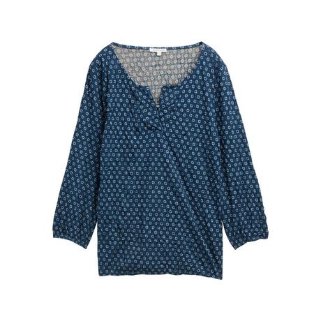 TOM TAILOR Blusa Henley 3/4 Maniche Fantasia  