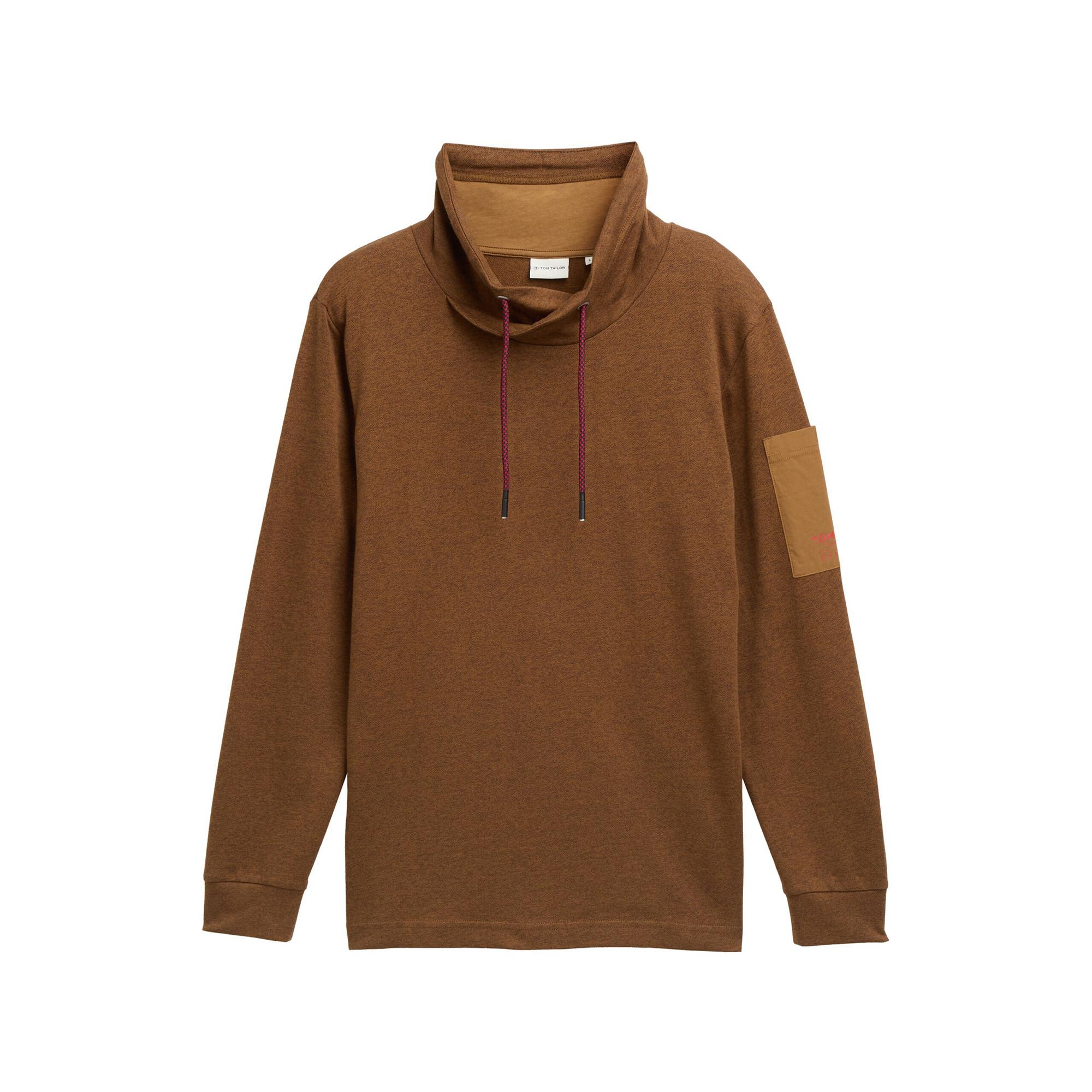 TOM TAILOR Longsleeve mit Stehkragen  