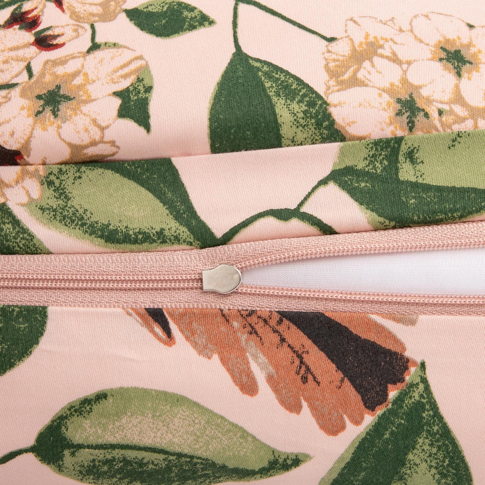 Manor Bidosa Taie d'oreiller florale en satin  