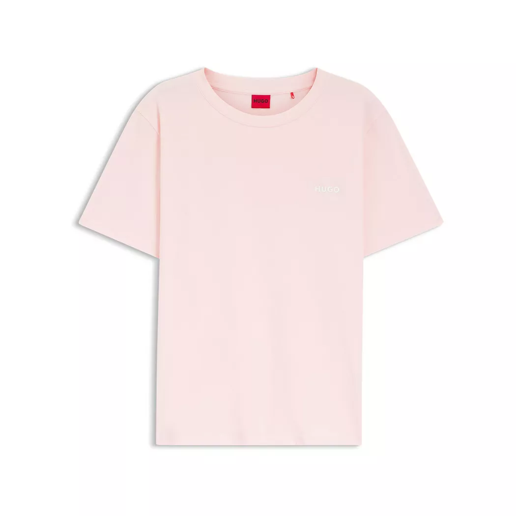 HUGO pour femme. 50555634 T-shirt basique rose (S), Casuel, Homewear, Coton, Manche courte
