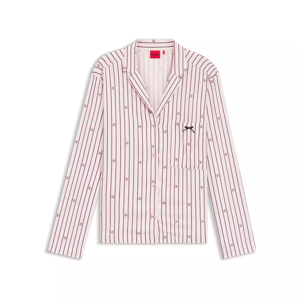 Hugo - T-Shirt, langarm, für Damen, Pink, Größe M
