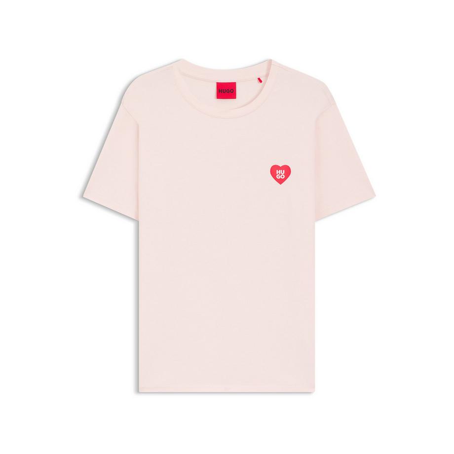 HUGO T-shirt girocollo con logo a cuore  