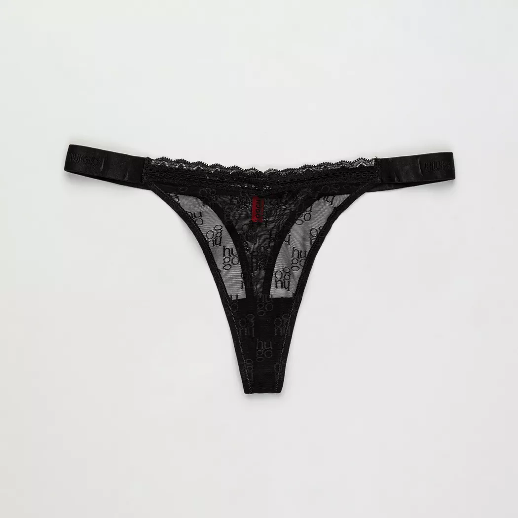 Hugo - Tanga, für Damen, Black, Größe L