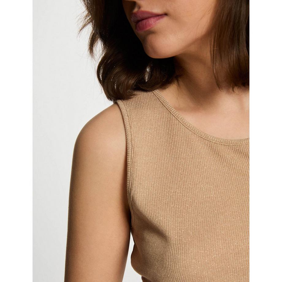 MORGAN T-shirt senza maniche con dettaglio anello  