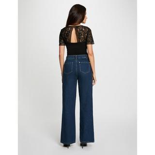 MORGAN Spitzen Kurzarm Bluse  