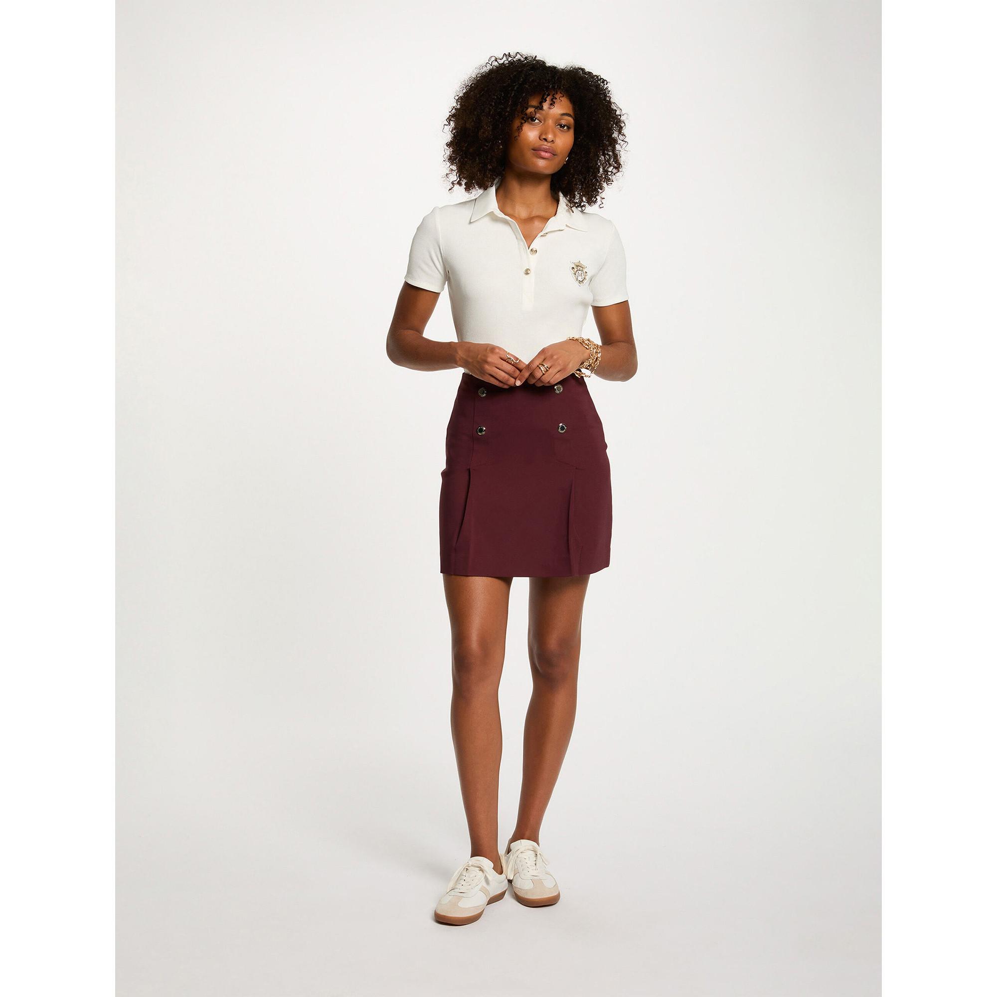 MORGAN Minirock Dekorative Knöpfe  