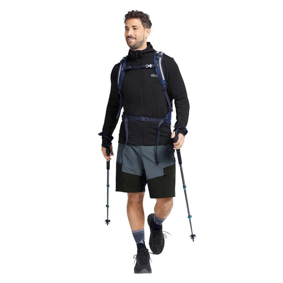 Jack Wolfskin LITESTRIDE HOODED FZ M Fleecejacke 