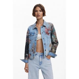 Desigual Jeansjacke Renaissance Print  