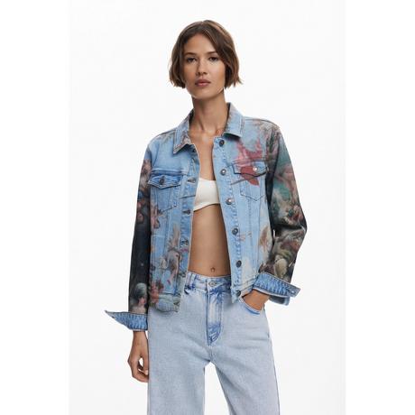 Desigual Jeansjacke Renaissance Print  