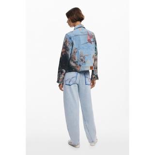 Desigual Jeansjacke Renaissance Print  