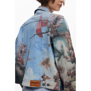 Desigual Jeansjacke Renaissance Print  