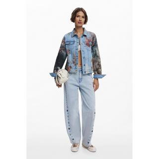 Desigual Jeansjacke Renaissance Print  