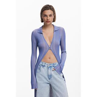 Desigual Cardigan côtelé à manches longues  