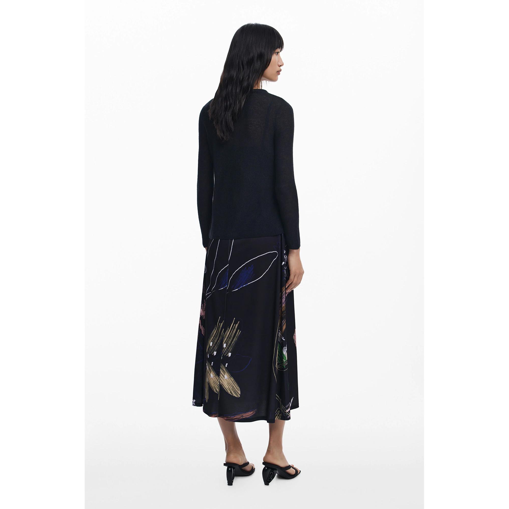 Desigual Abito 2-in-1 Maniche Lunghe Floreale  