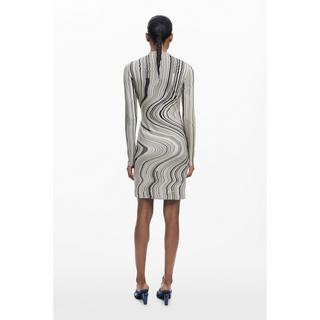 Desigual Mini Kleid mit Wellenstreifenmuster  
