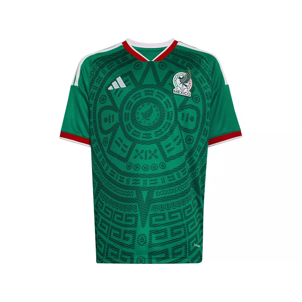Adidas T-shirt Manches Courtes Junior Domicile Mexico 26/27 Bold Green 11-12 Années Garçons,Filles
