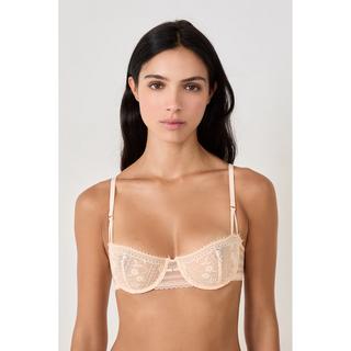 Etam Soutien-gorge balconnet dentelle florale rayé  