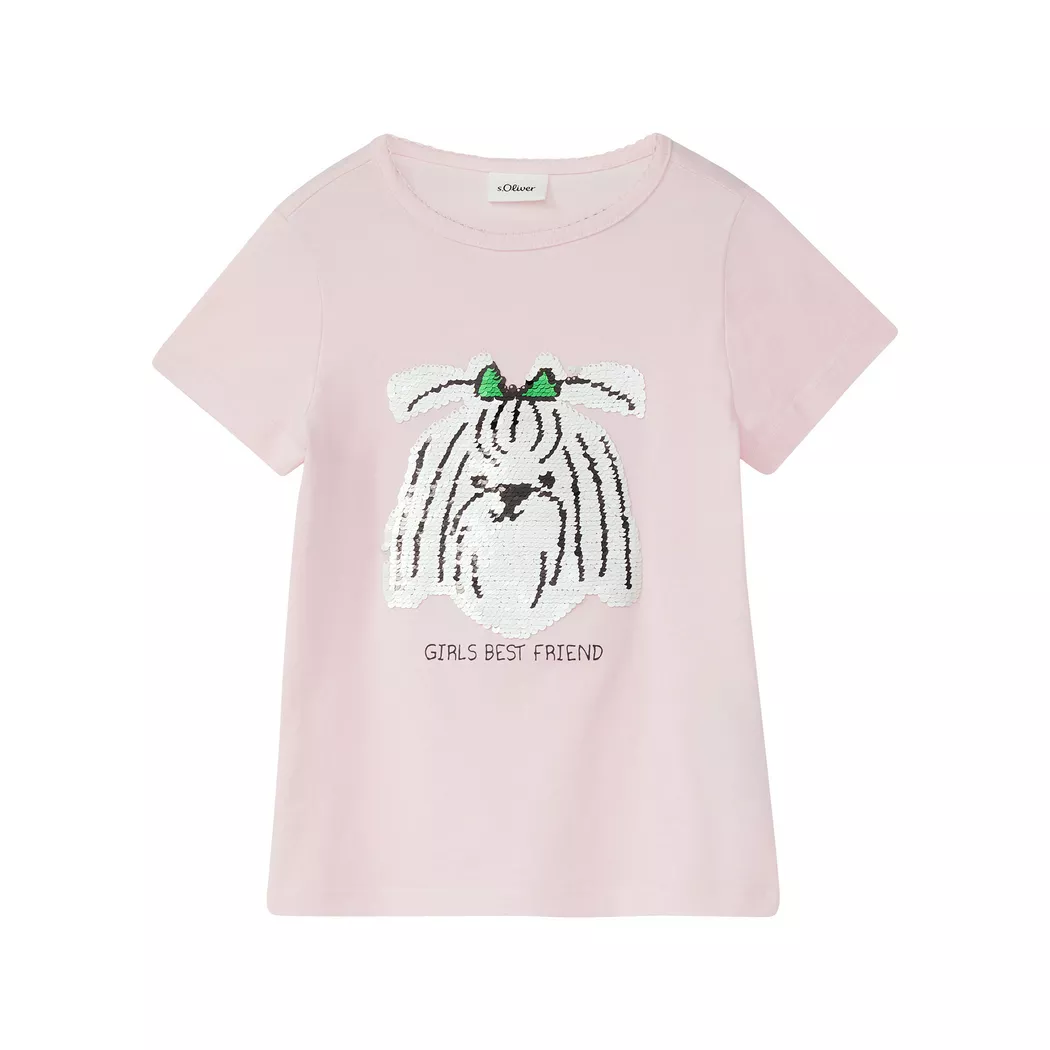 s.Oliver Junior Girls Short Sleeve T-Shirt Light Rose 116/122 4