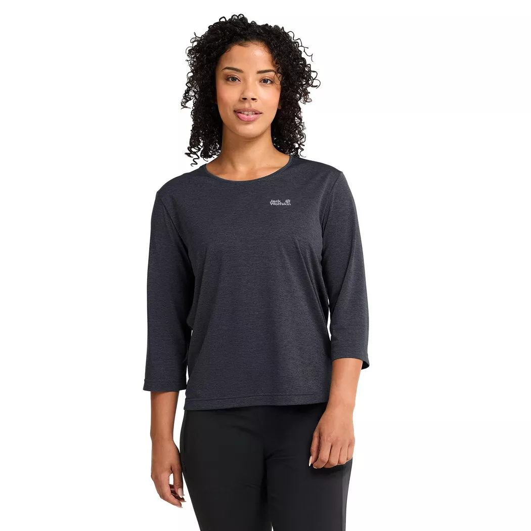 Jack Wolfskin - T-Shirt, Wildtrail 3 / 4 W, L, Anthrazit