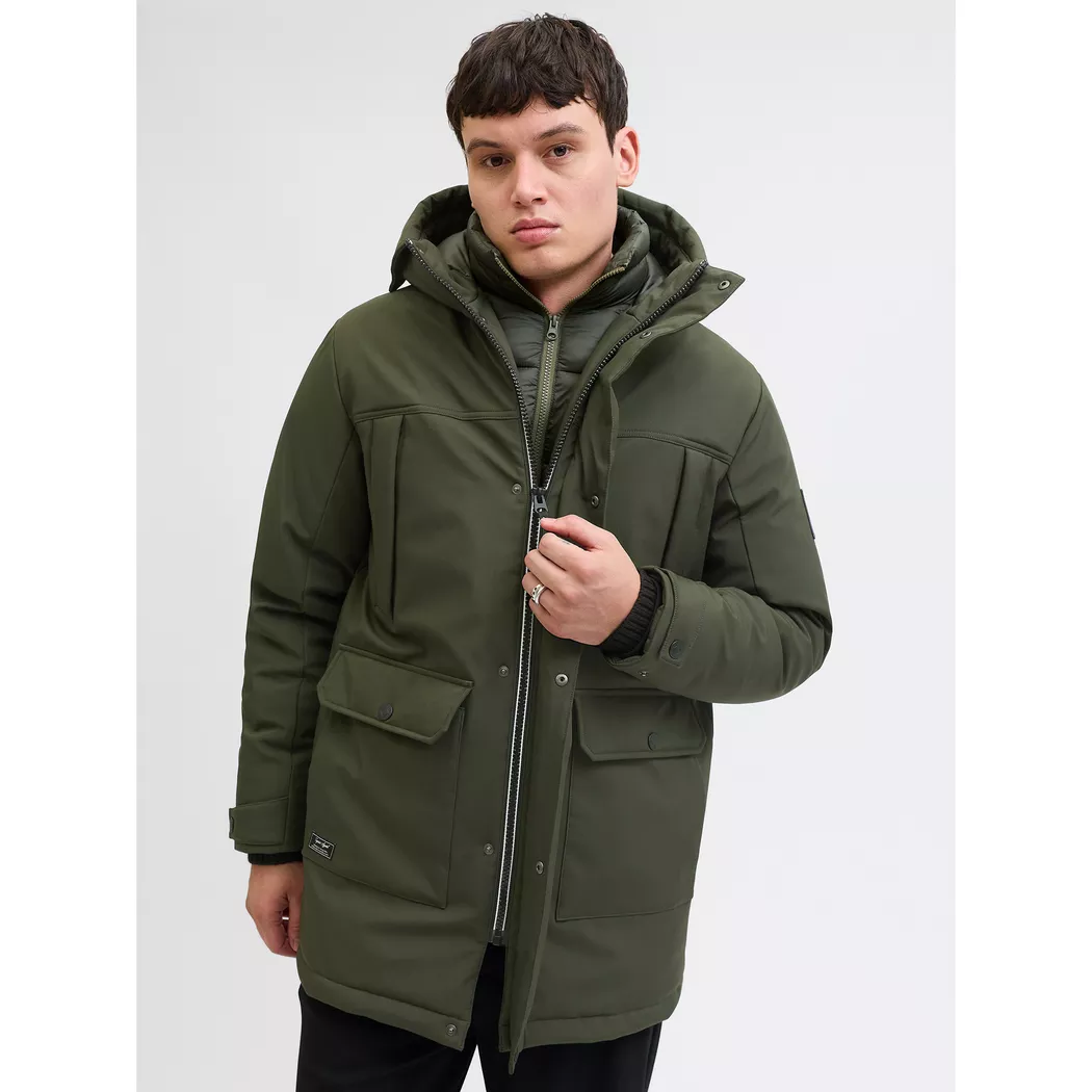 Jack & Jones - Parka, für Herren, Khaki, Größe L
