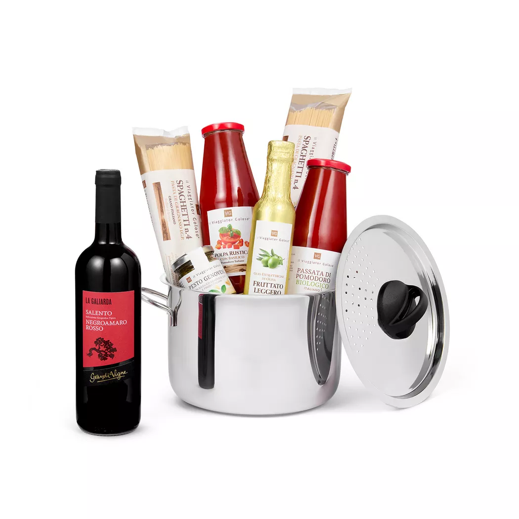il Viaggiator Goloso Geschenkkorb Spaghettiera Gift Basket