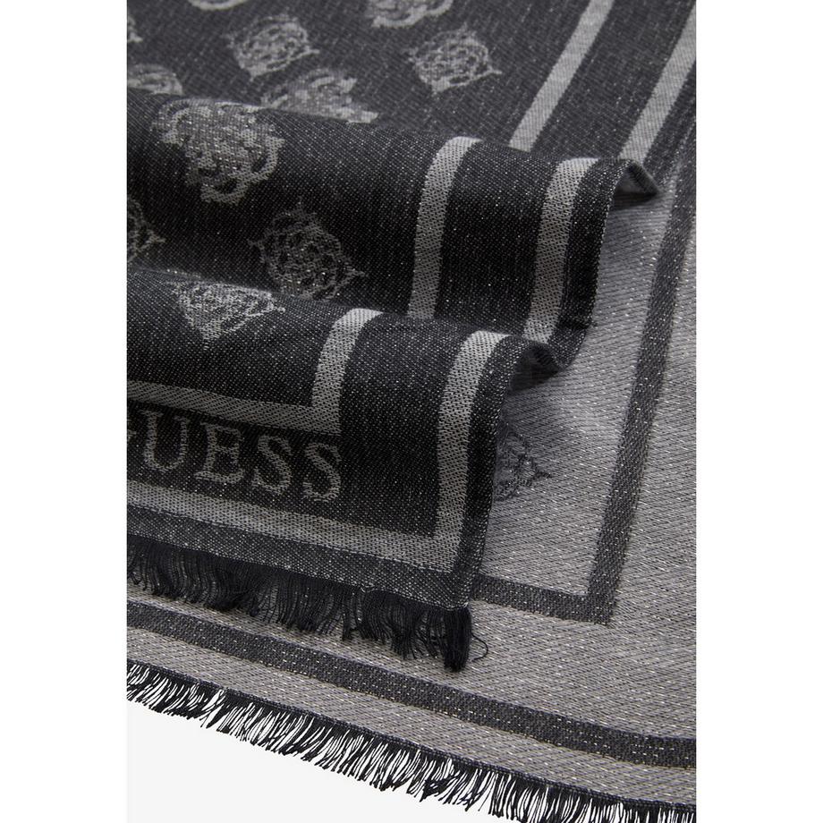 GUESS Schal mit Muster und Fransen  
