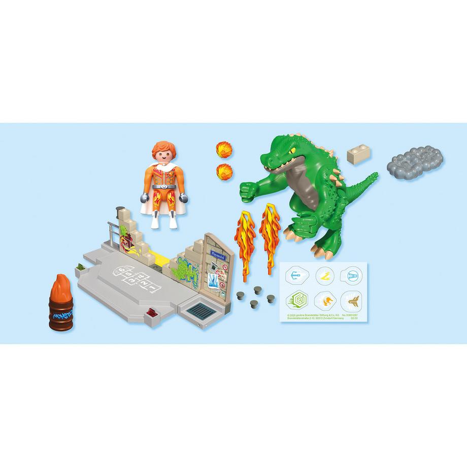 Playmobil  71831 Les super-héros contre le lézard géant 