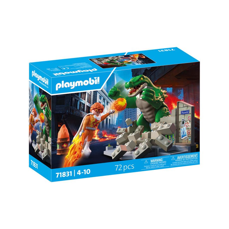 Playmobil  71831 Les super-héros contre le lézard géant 