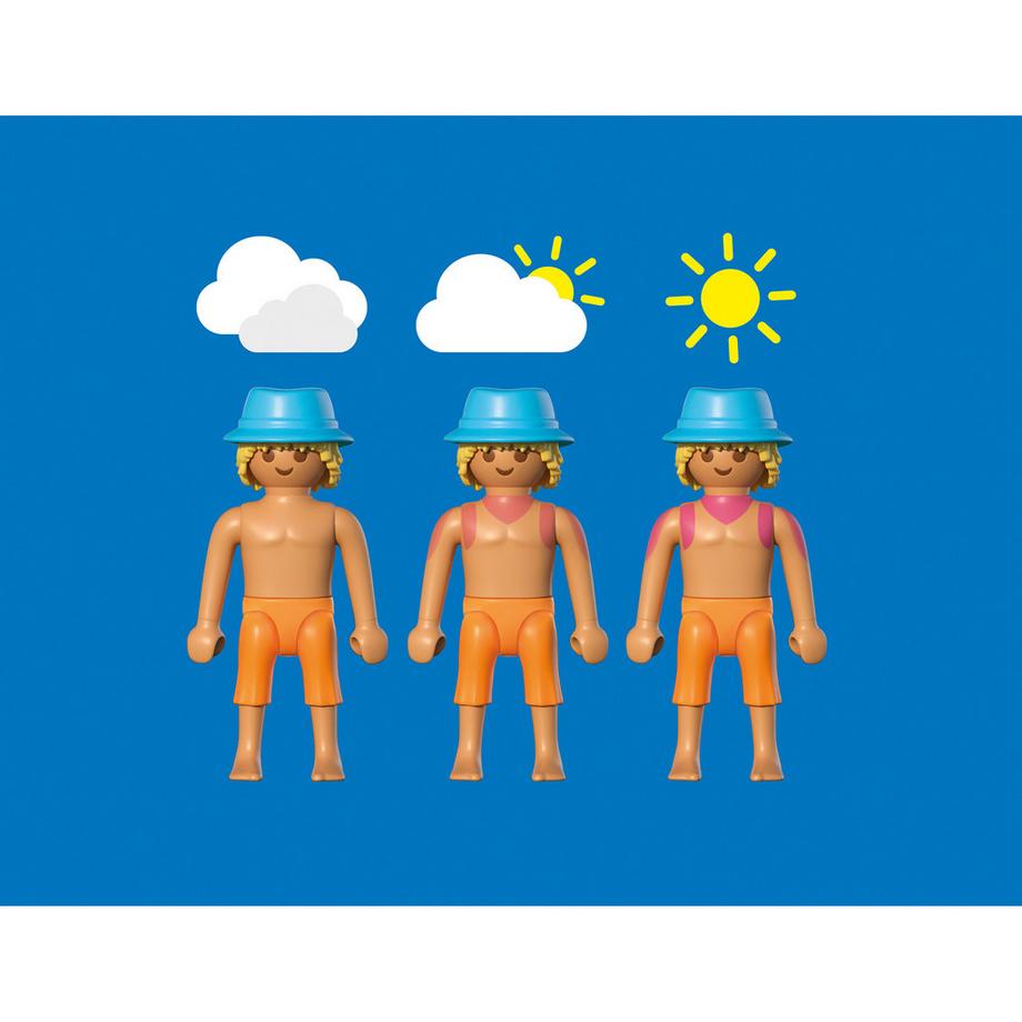 Playmobil  71908 Couple vacanciers à la plage & transats 