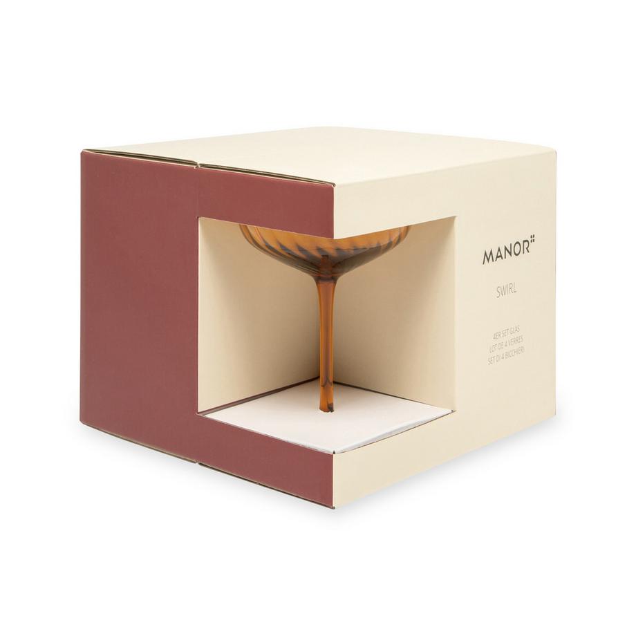 Manor Coupeschale, 4Stk Swirl 