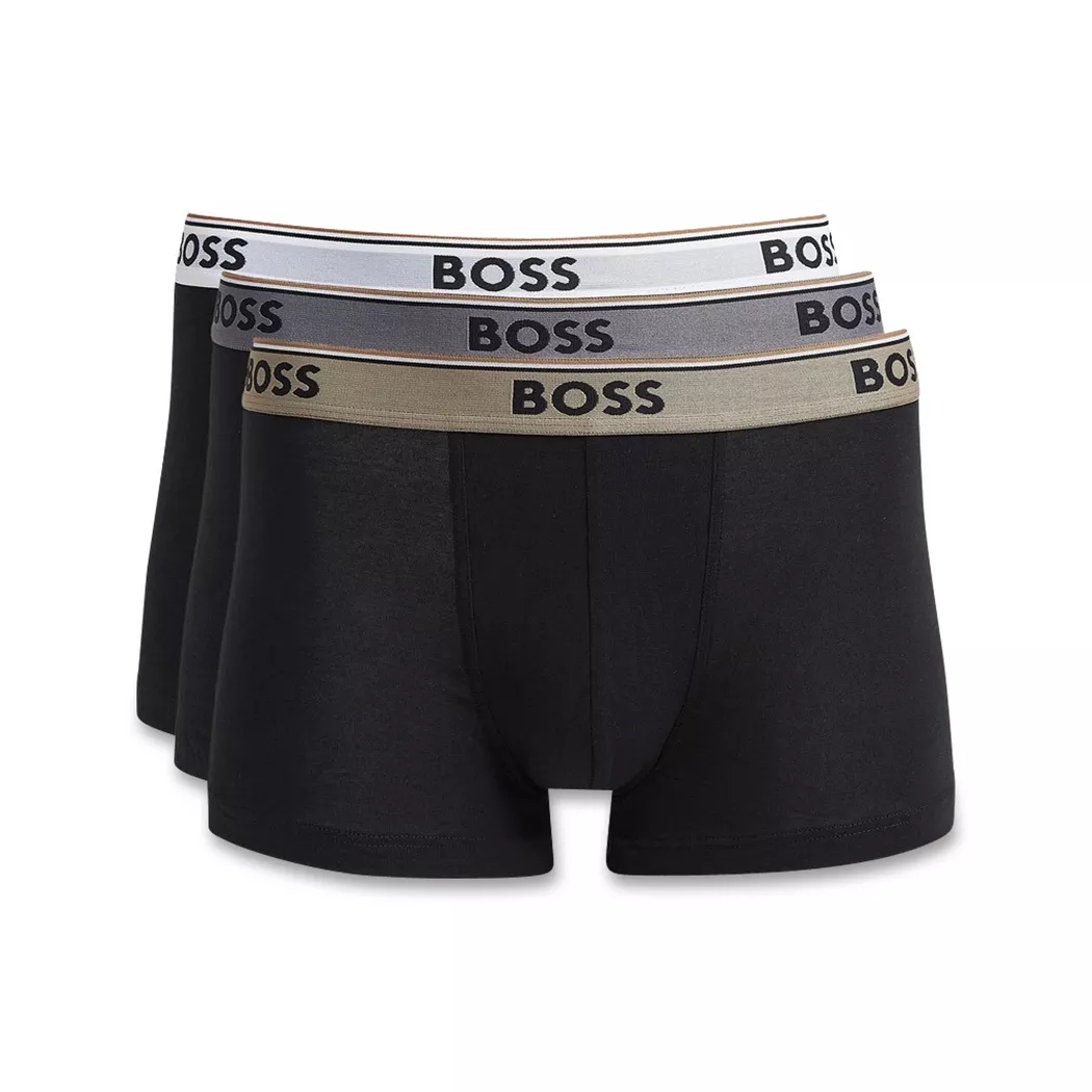 Boss Boxers Power Trunk 10276514 3 Unités Black 2XL Homme