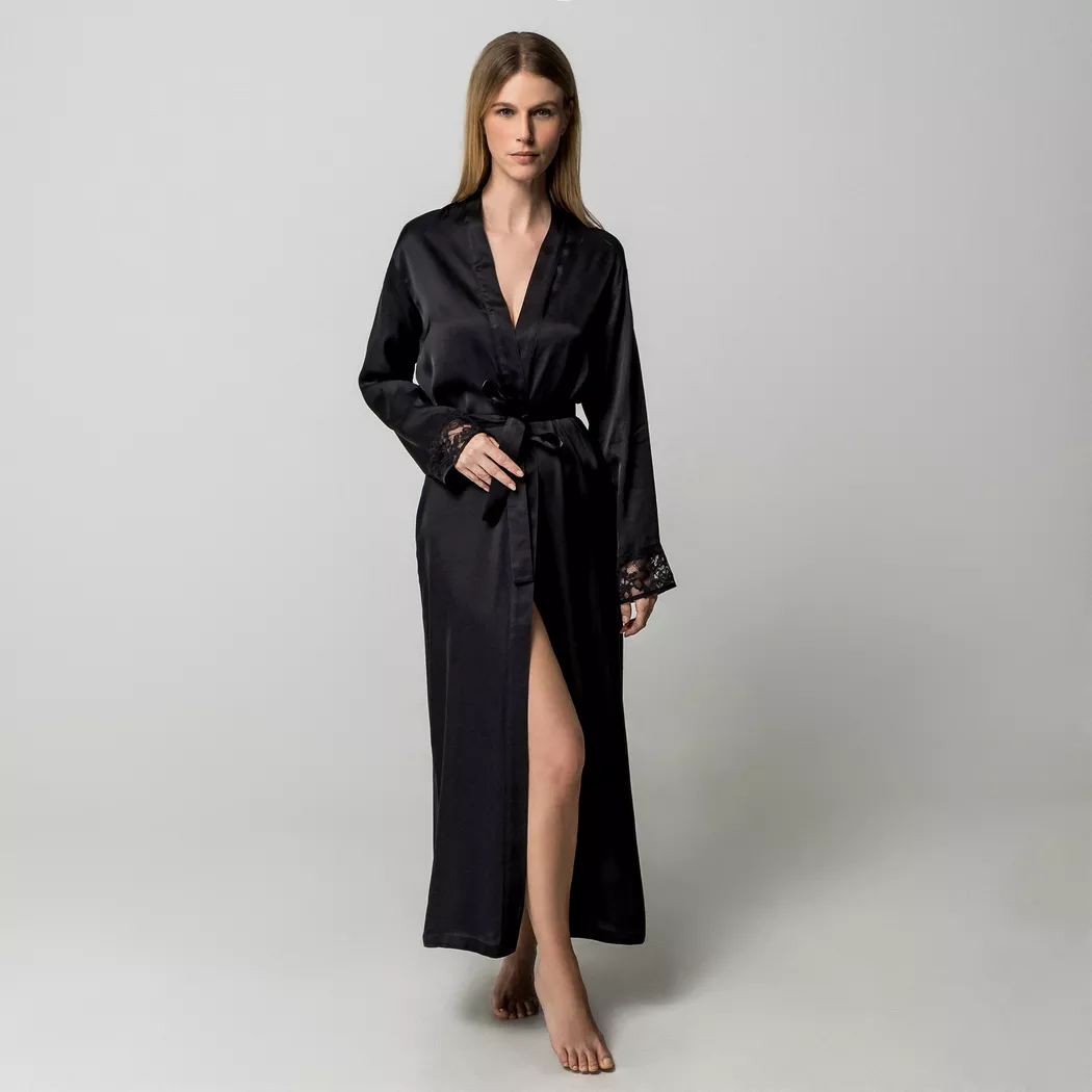 Boss - Morgenmantel, für Damen, Black, Größe S