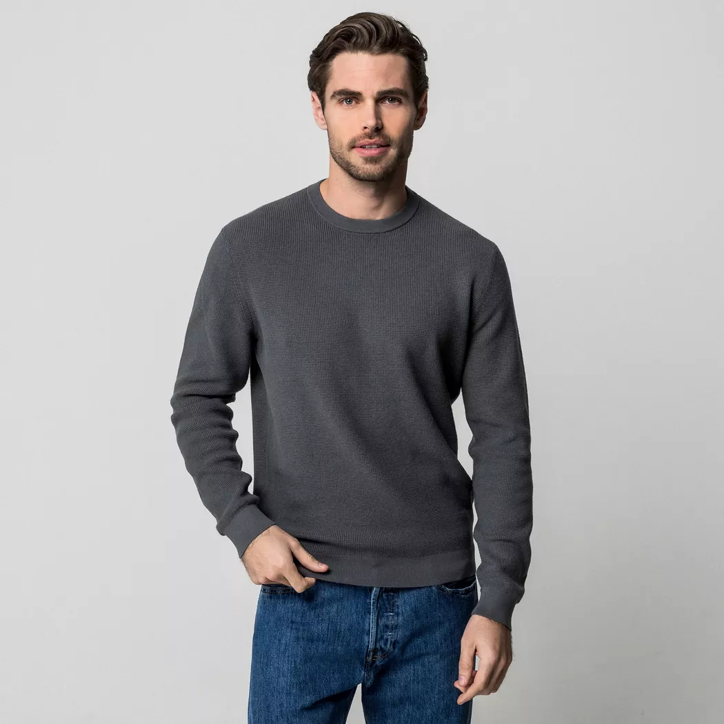 Manor Man - Strickpullover, für Herren, Anthrazit, Größe S