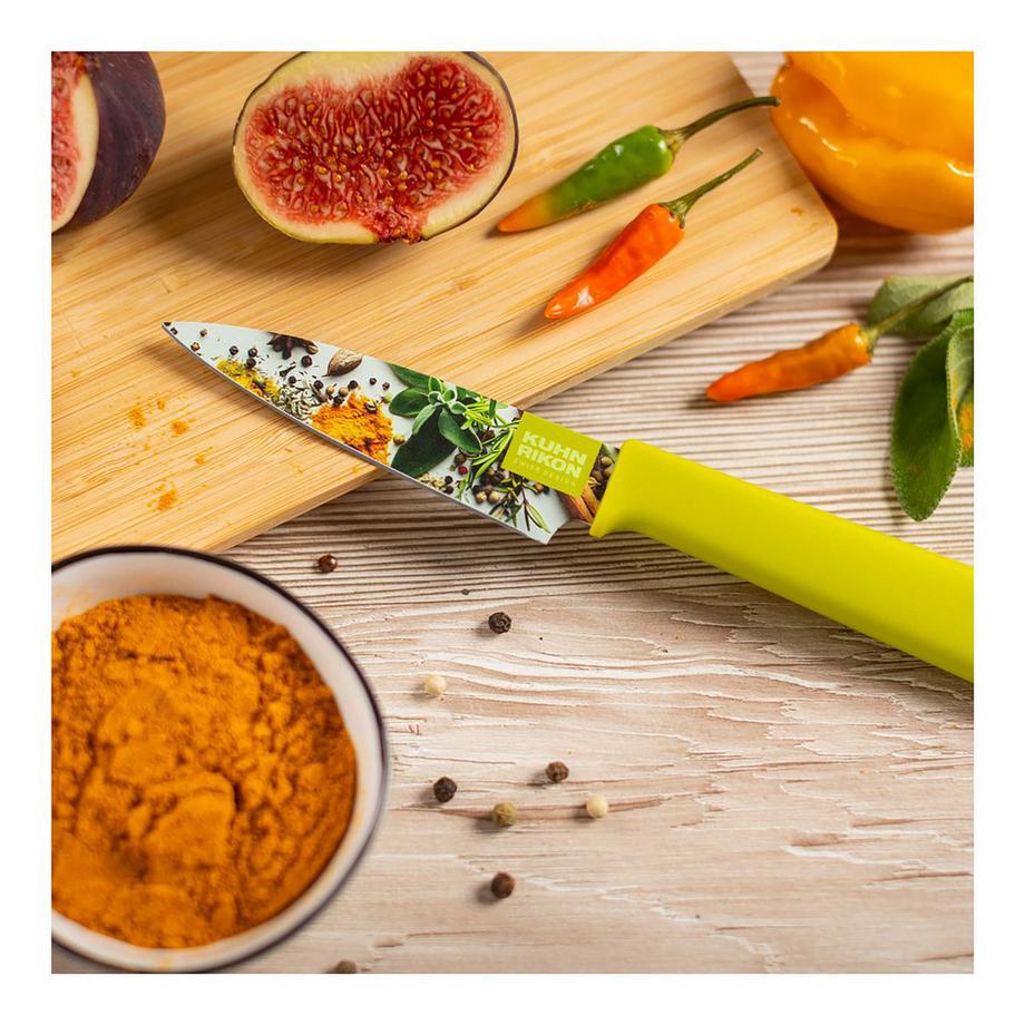 KUHN RIKON Kit de couteaux à légumes Colori+ Spices&Herbs 