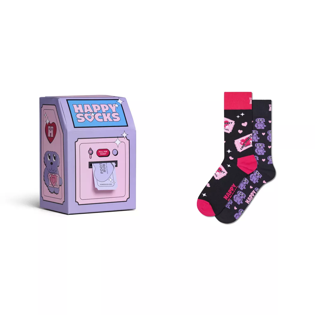 Happy Socks - Wadenlange Socken, für Damen, Pink, Größe 36-40 3